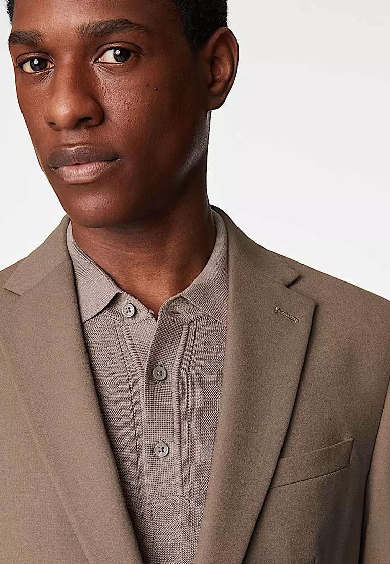 Slim Fit Stretch Suit Jacket