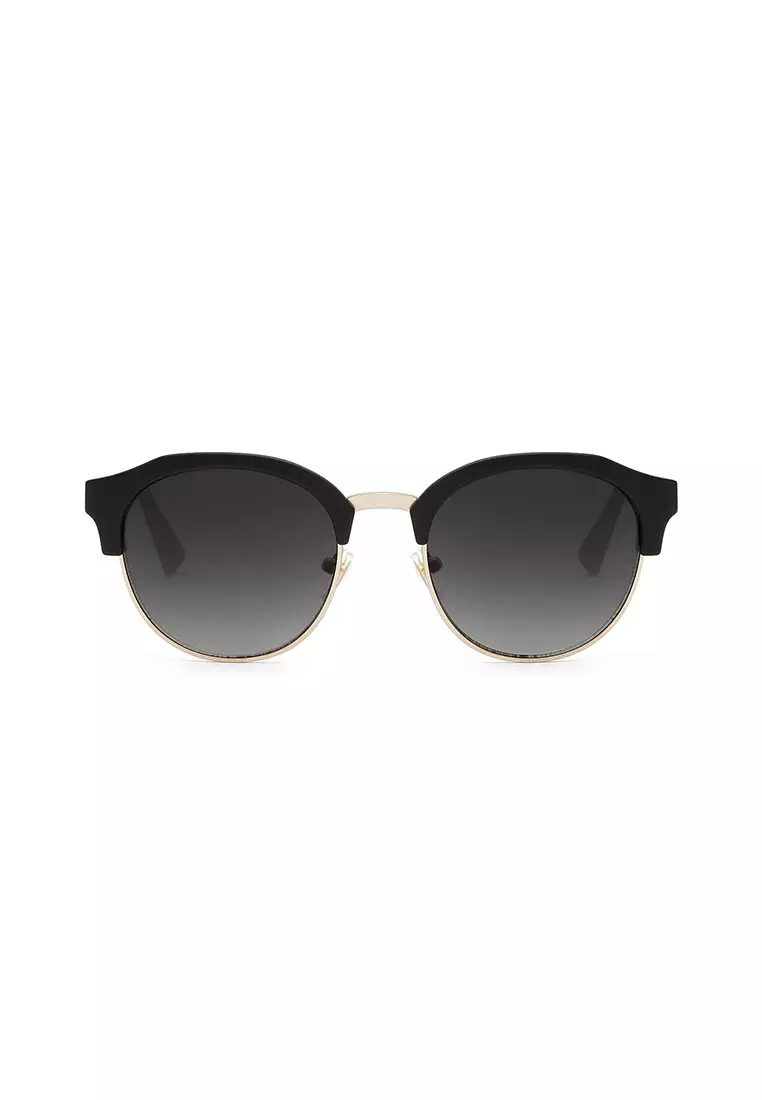 HAWKERS Rubber Black Gradient CLASSIC ROUNDED Sunglasses for Men and Women, Unisex. Official Product Designed in Spain