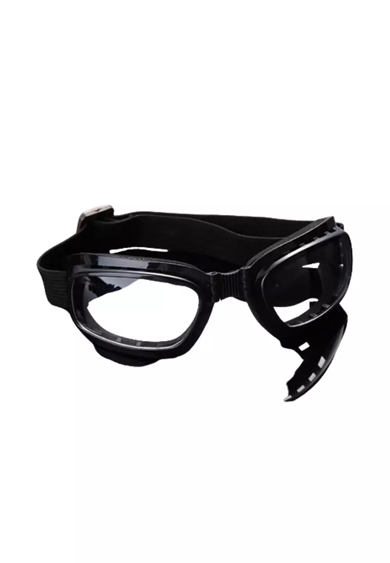 Kacamata Olahraga Ski Motorcycle Safety Goggles Foldable Elastic ORIGINAL - Transparent