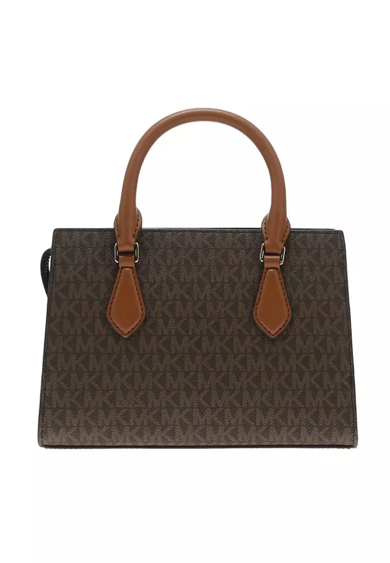 michael kors purse dark brown