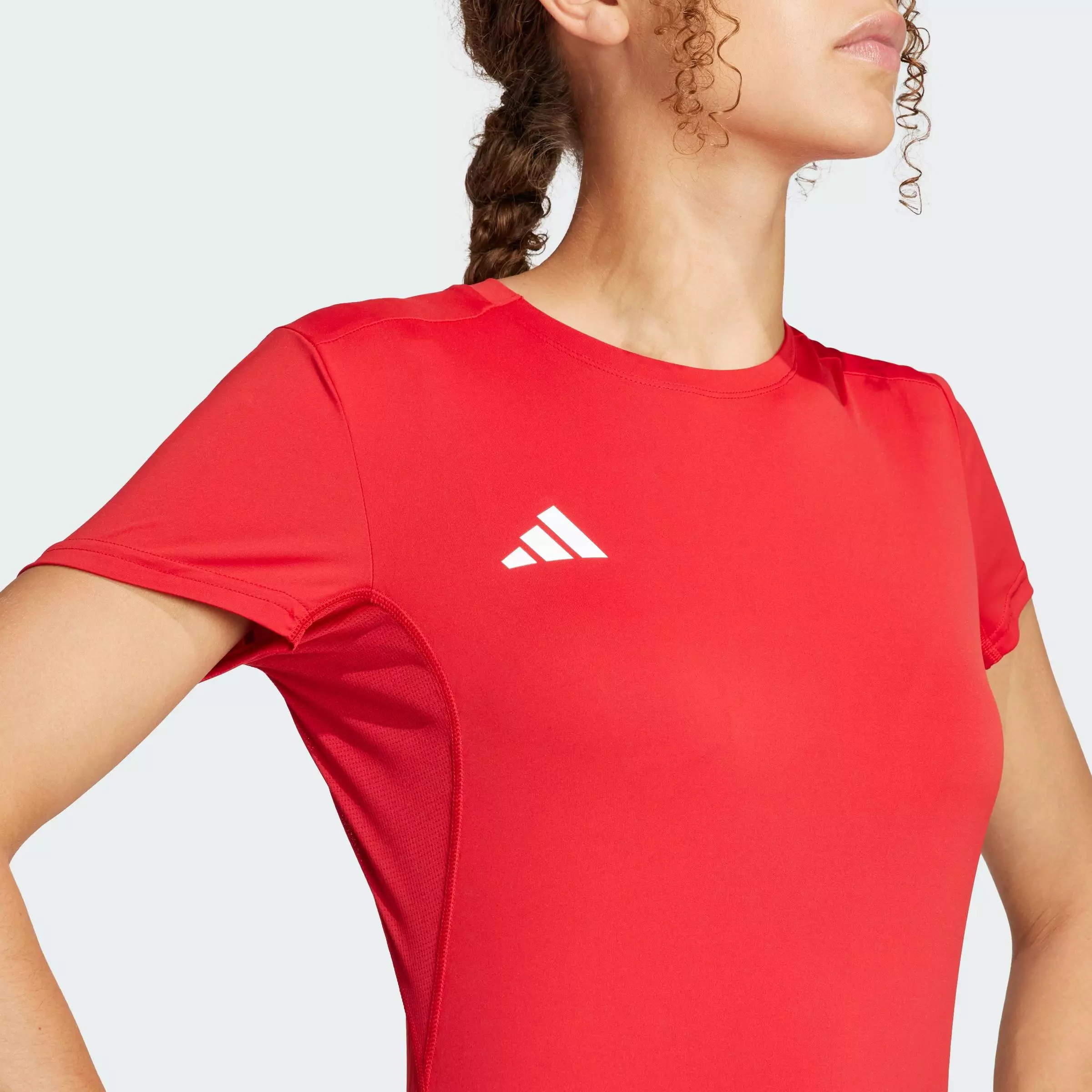 Running Adizero Essentials Running Tee Women Red IT1824