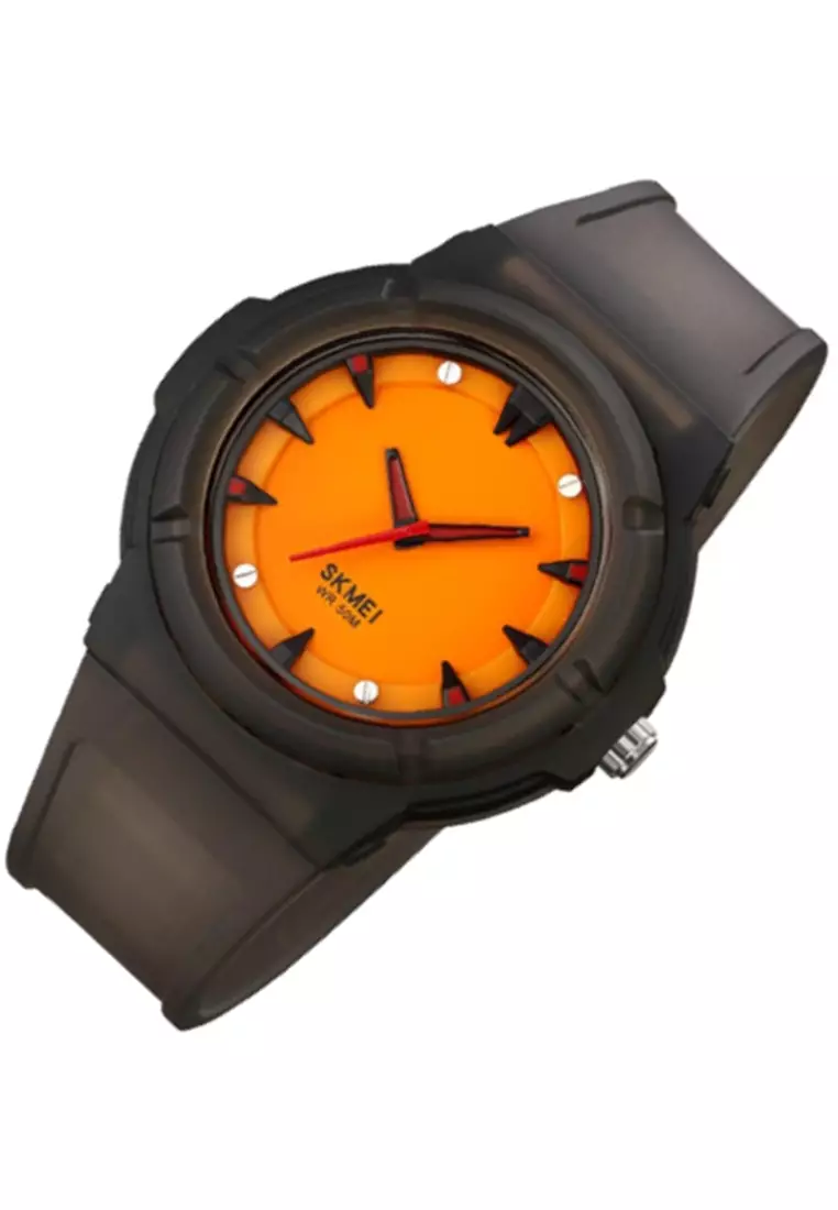 Jam Tangan Analog Pria Waterproof Strap Tali Material PU Silicone IR40 ORIGINAL