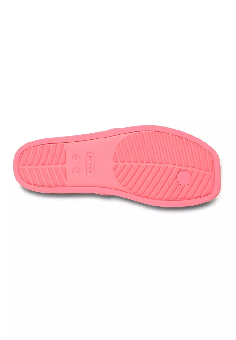Crocs Women Miami Toe Loop Sandal - Guava