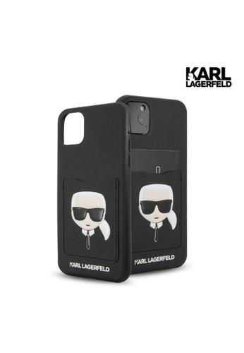 KARL LAGERFELD black Case iPhone 12 Pro Max 6.7" Karl Lagerfeld Ikonik PU Cardslot - Black E5207ES06A6F70GS_1