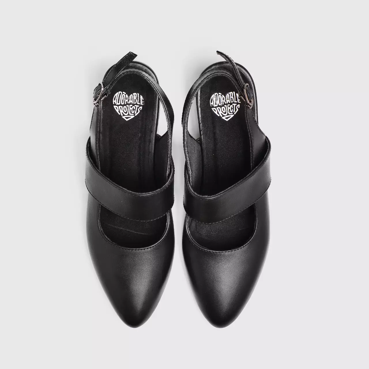 Starky Heels Genuine Leather Black