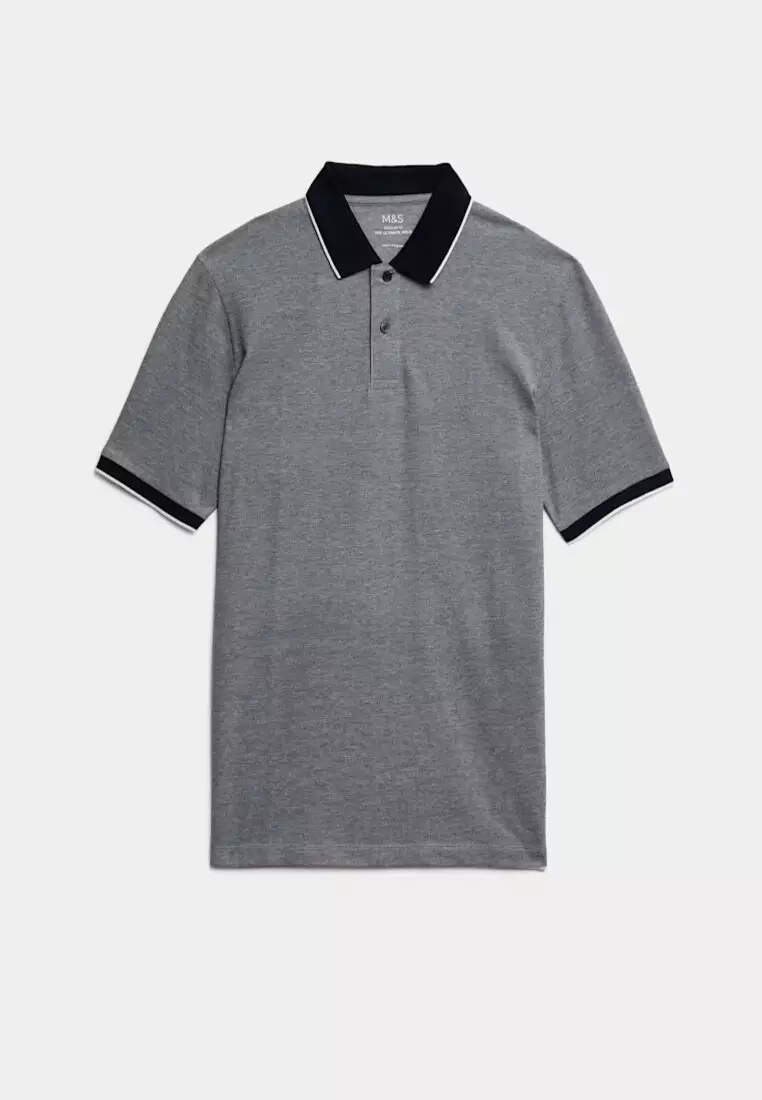 Buy MARKS SPENCER M&S Collection The Ultimate Tipped Pique Polo