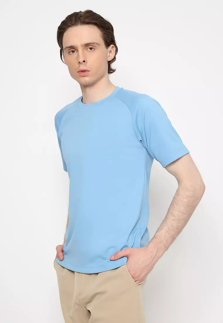 Jobb Colero Kaos Pria Slim Fit Light Blue