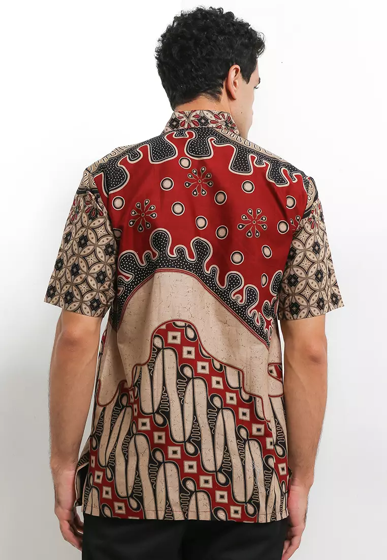Banyuaji Kemeja Batik Exclusive Premium Pria Casual Modern Lengan Pendek