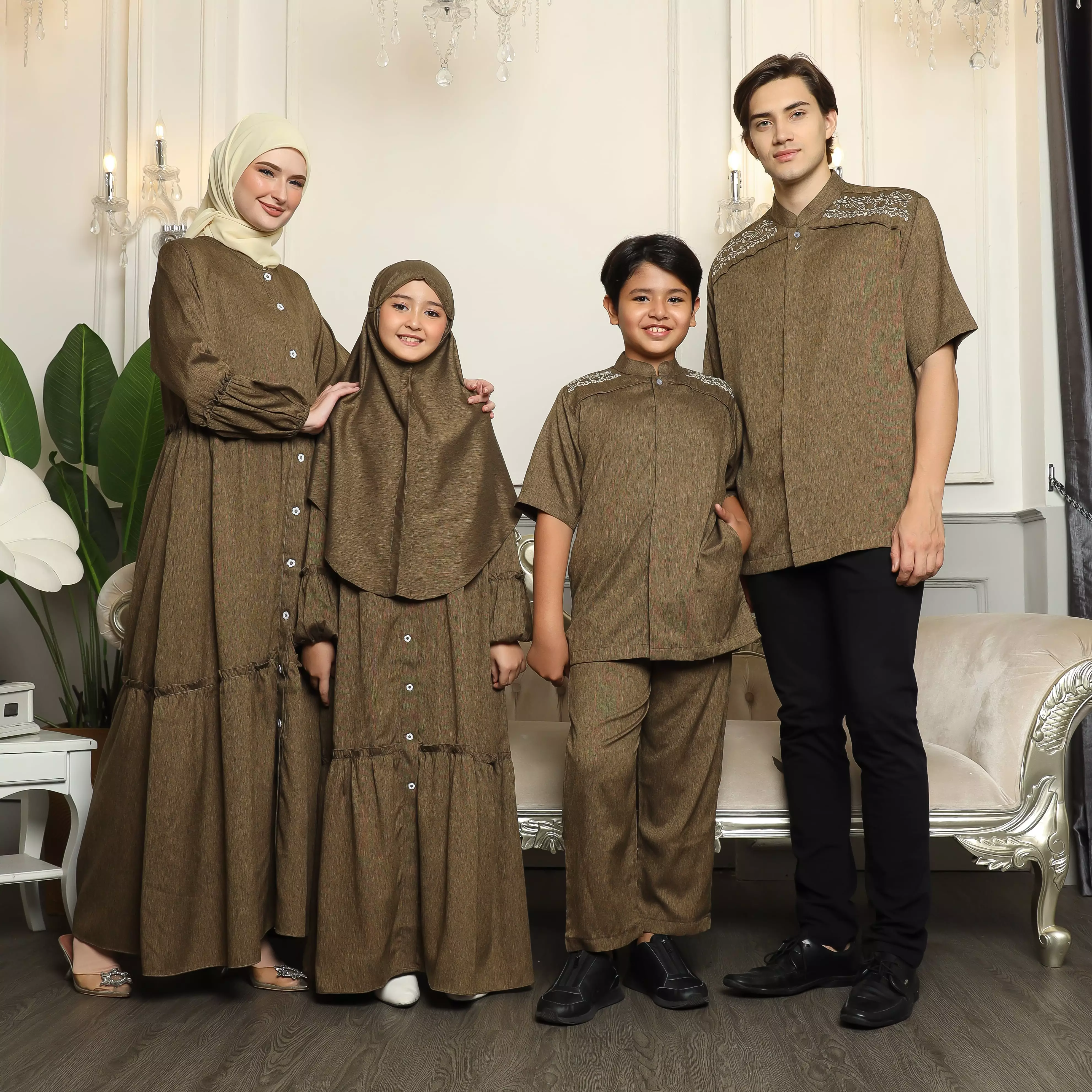Baju Koko Sarimbit KK 37 Brown