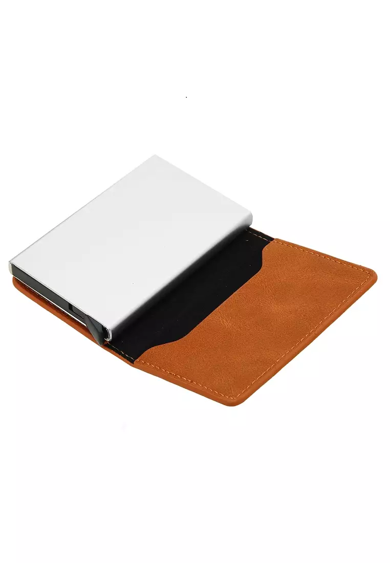 Dompet Kartu Pria Model Panjang Casual Men's Card Wallet RFID Protection Material Kulit ORIGINAL