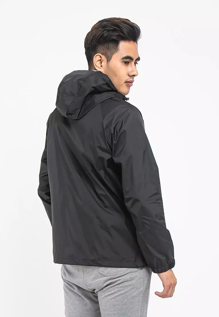 Forest Premium Windbreaker Men Jacket Reflective Jogging Running Waterproof Jacket - 30392-01Black