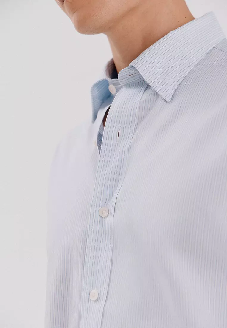 Striped Tencel Cotton Shirt