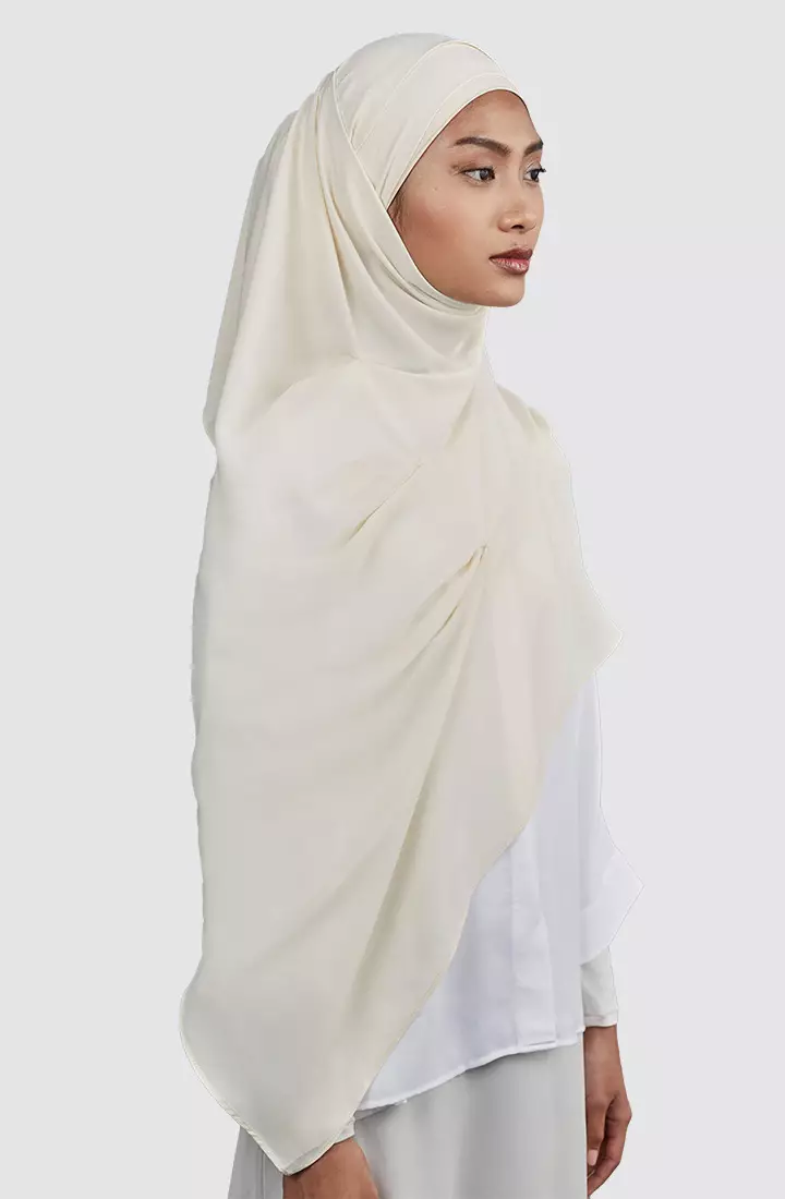 HUSNA ORIKAMI BOX PLEATED SCARF