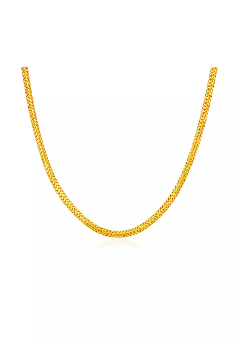 Buy MJ Jewellery MJ Jewellery 916 22K Gold Mesh Chain Necklace