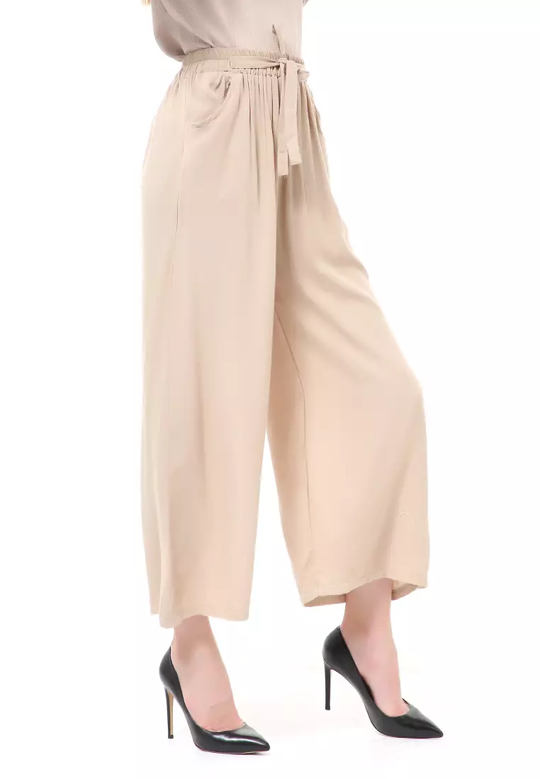 Stella Celana Panjang Casual Wanita Kulot Loose Pants Homewear Material Rayon ORIGINAL - Coksu