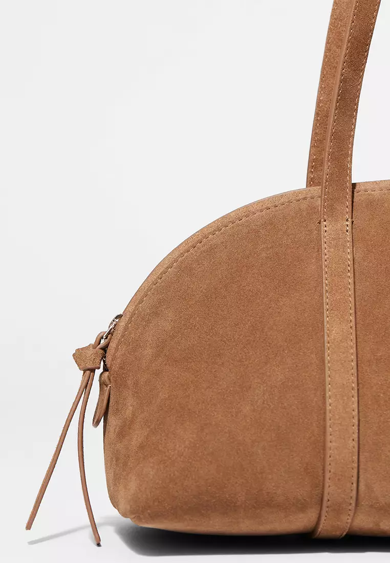 Suede Bowling Bag