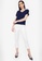 ZALORA WORK navy Button Detail Rolled Up Sleeves Top 23ED5AA5F7BCA1GS_4