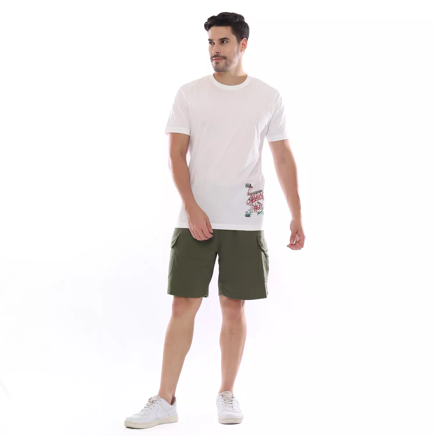 Spyderbilt Kaos Lengan Pendek Pria Strobes Art Planet Surf