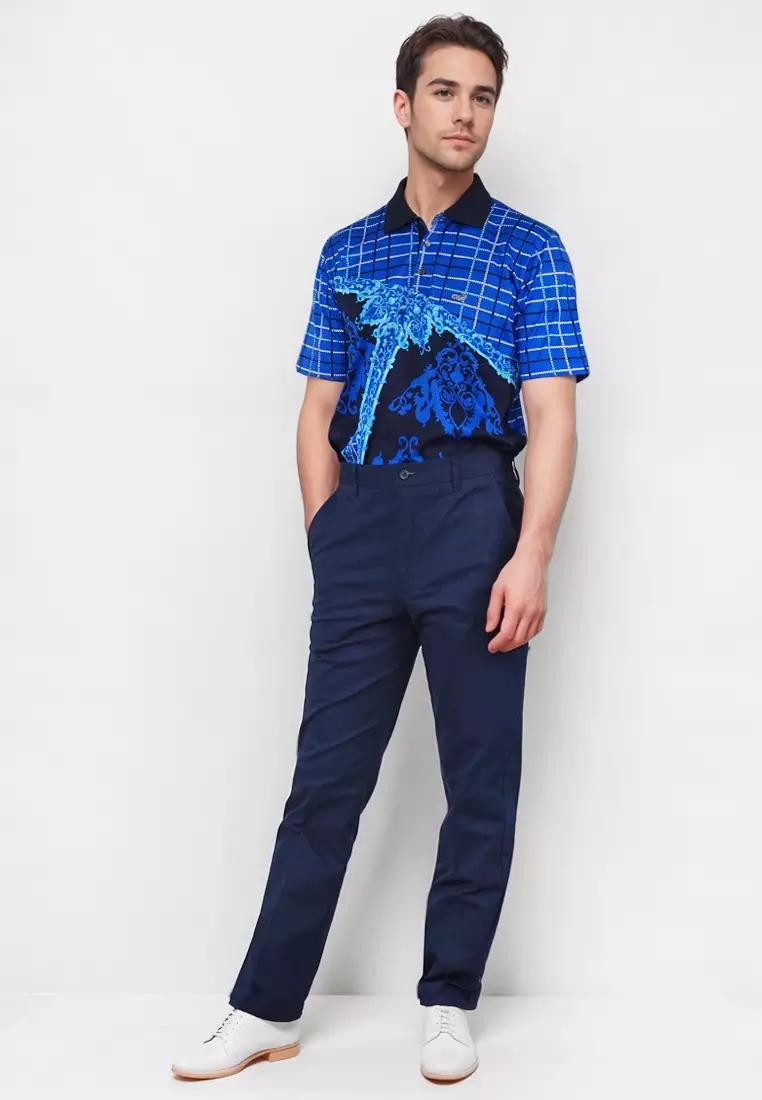 Crocodile Celana Panjang Katun | Pria Men Long Pants | 51 Navy 02