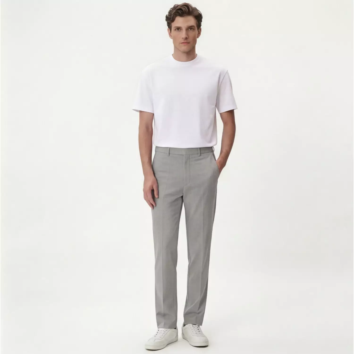 Jobb Heritage Cardiff Celana Panjang Pria Slim Fit Grey