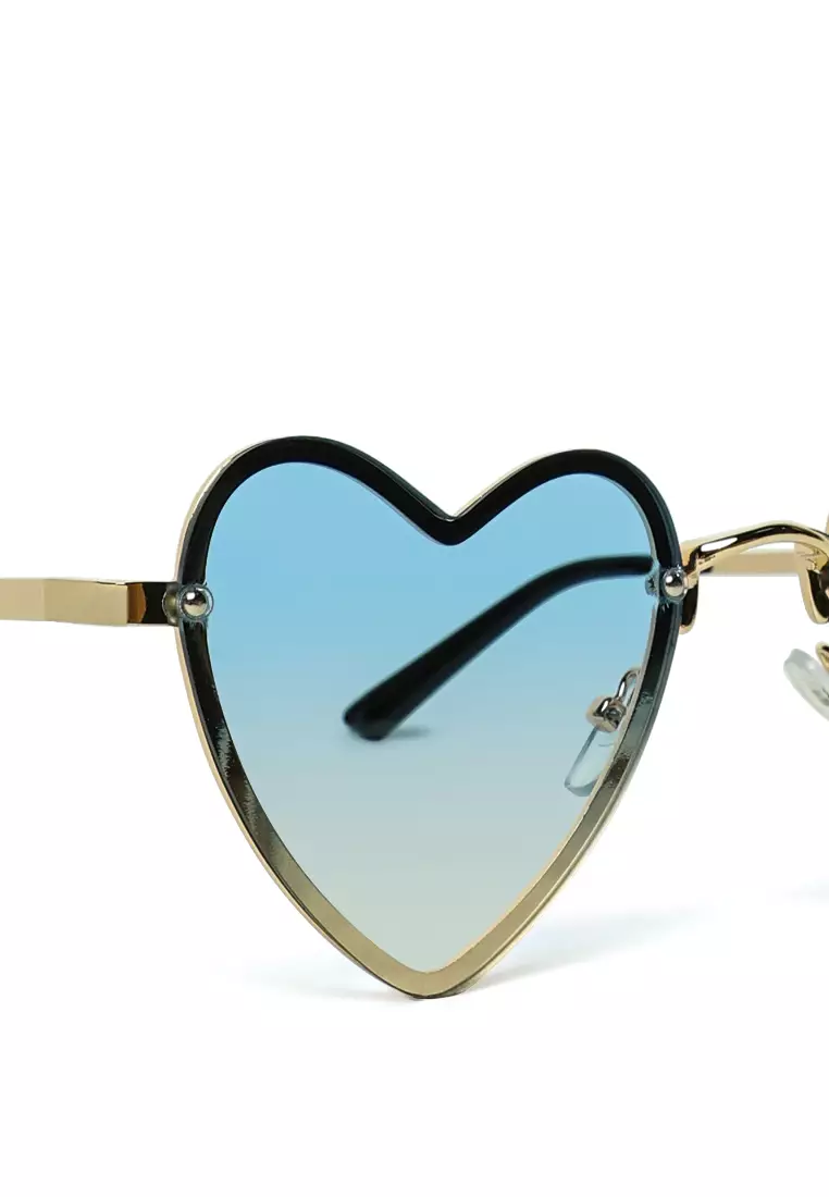 Heart sunglasses blue shop
