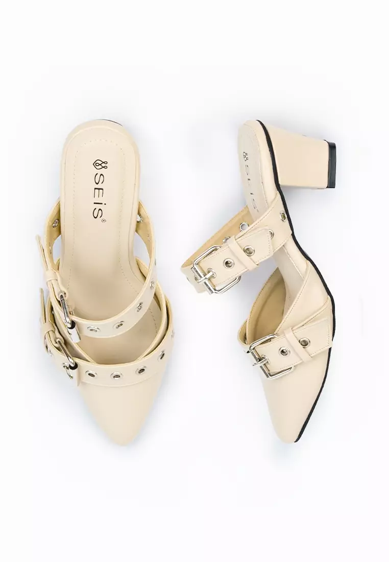 SEIS Vamos Sandal Mules Wanita Heels 5 cm
