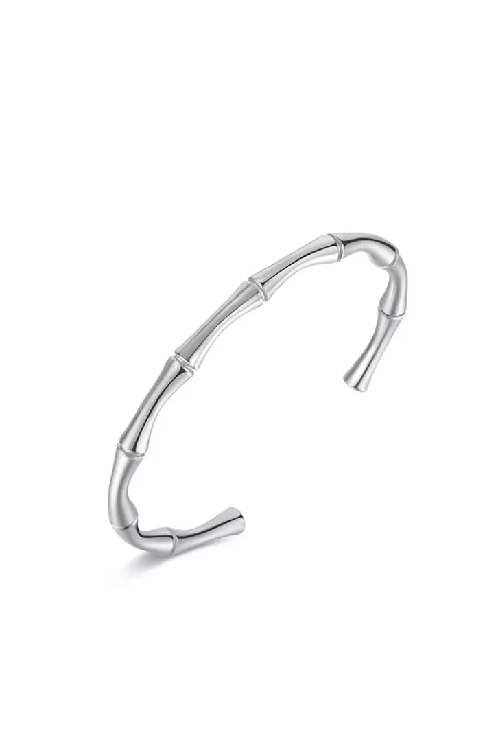 Gucci bamboo outlet bracelet silver