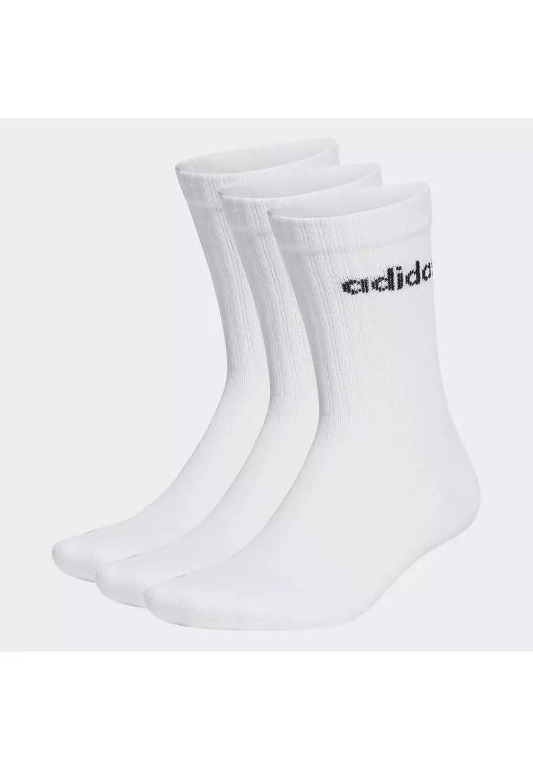 linear crew cushioned socks 3 pairs