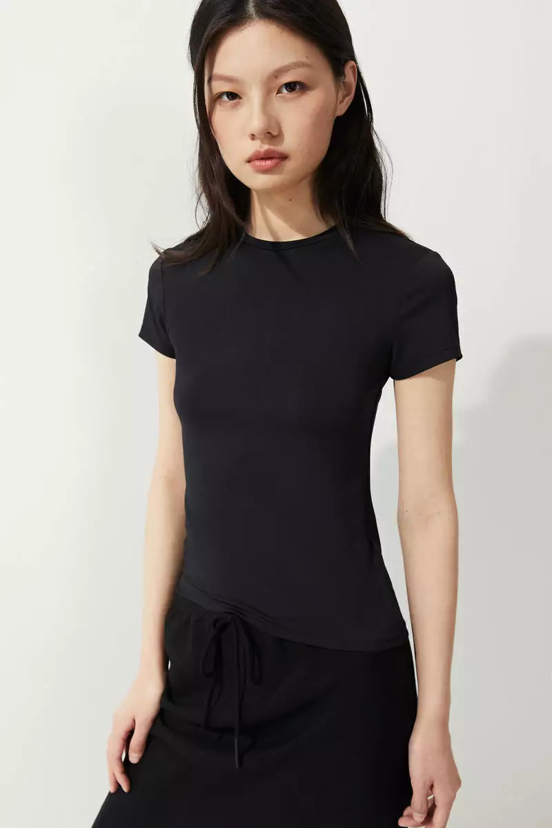 Buy H&M COOLMAX® Fitted T-shirt 2025 Online ZALORA