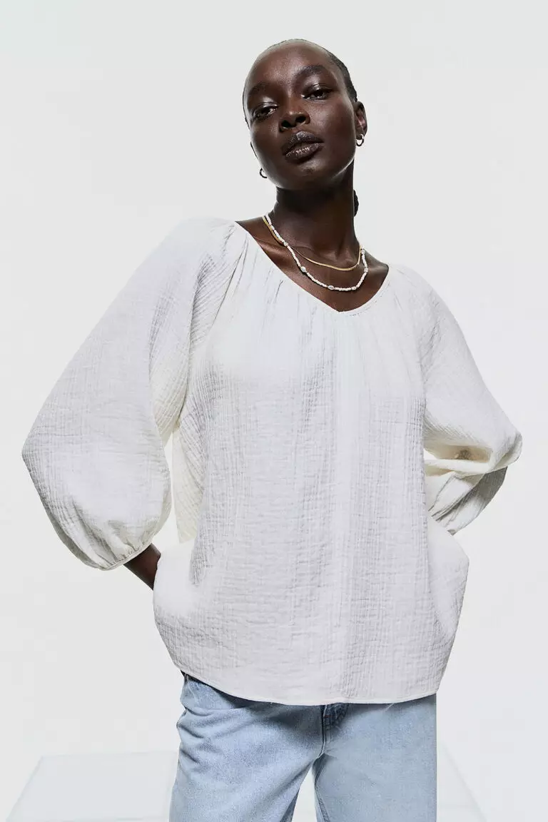 Bohemian blouse h&m on sale