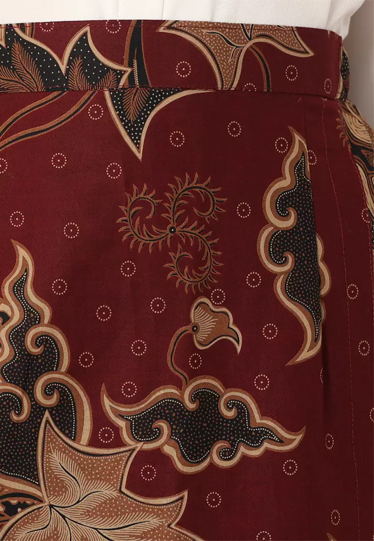 Enzy Batik Rok Batik Anargya - Maroon