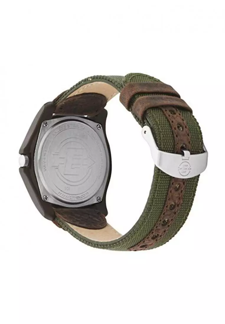 Buy TIMEX Acadia Green Fabric Mens Watch T49101 Sports 2024 Online