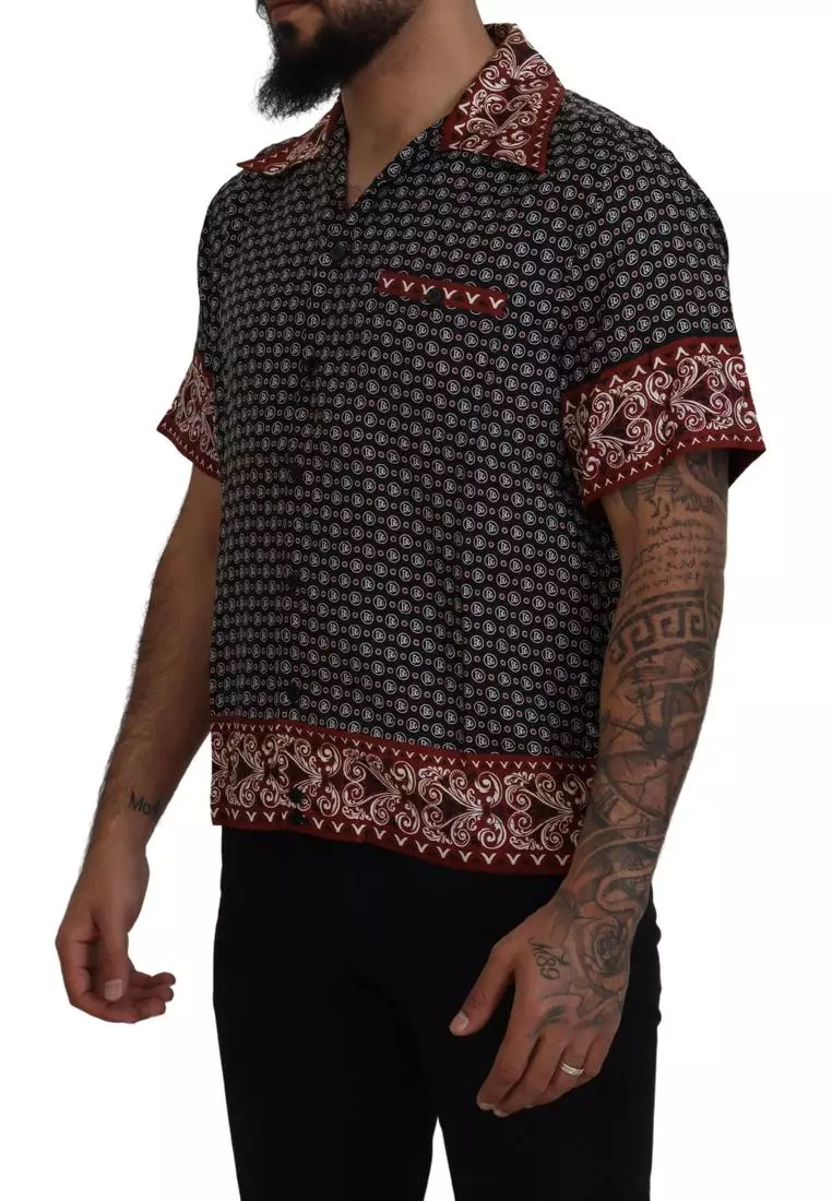 Dolce & Gabbana Gray Cotton Shortsleeve Shirt main image 0