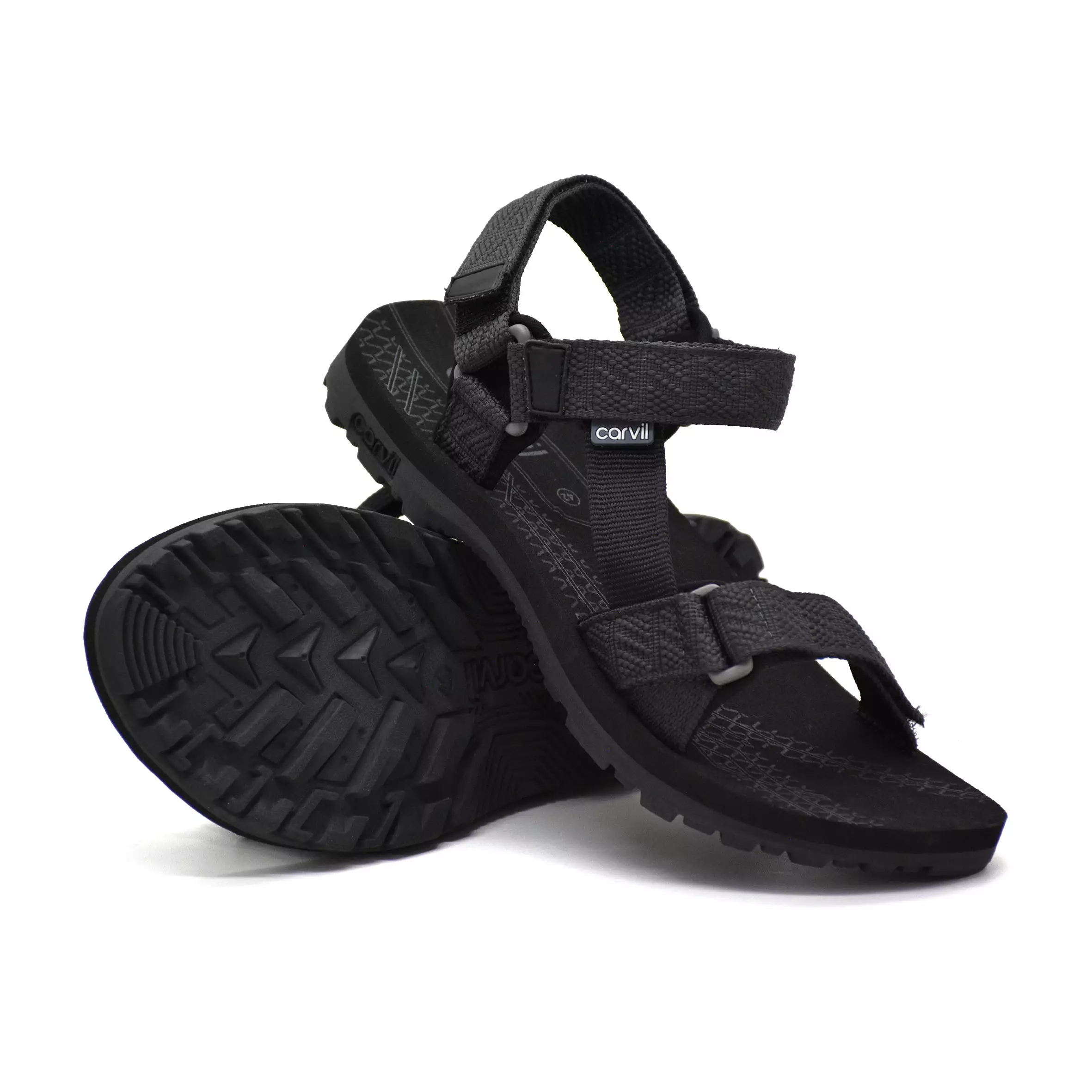 Carvil Sandal Gunung Pria Mandala-GM Dark Grey/Black