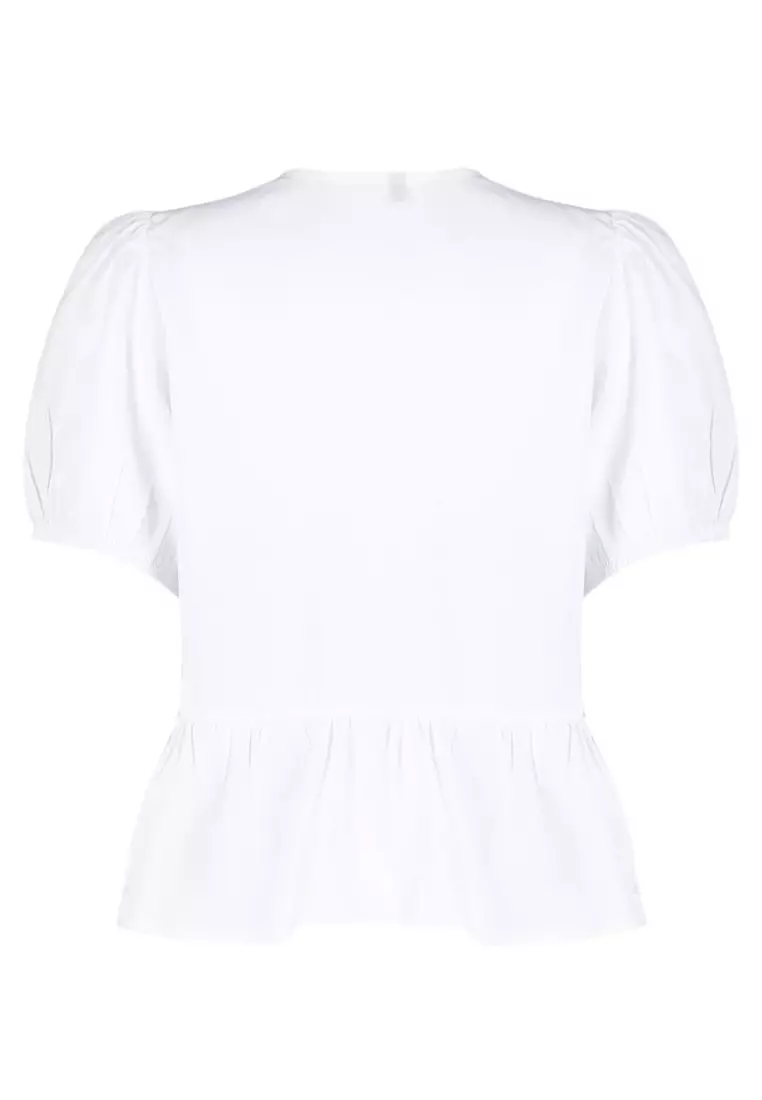 Crop Shirt with Front Tie Detail