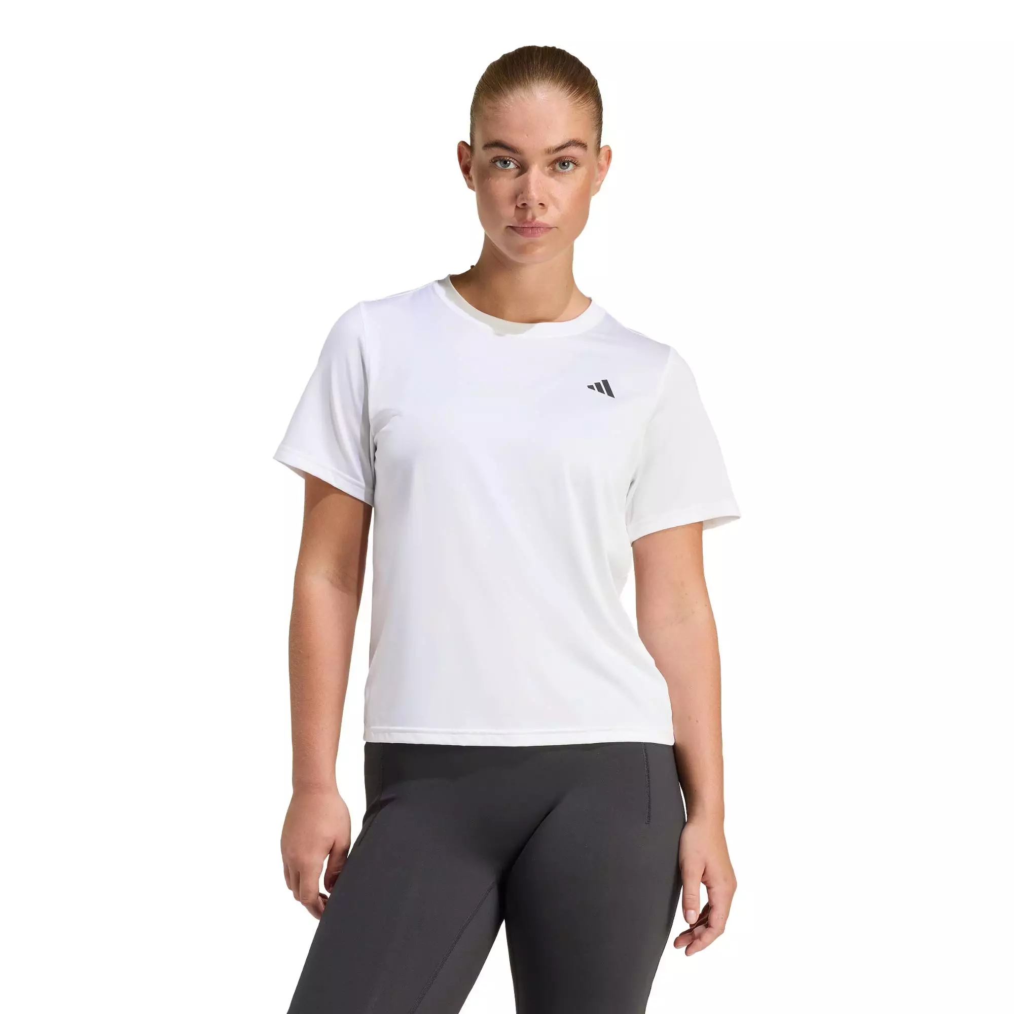 Gym & Training Workout Essentials Crew Neck T-Shirt Women White KB9640