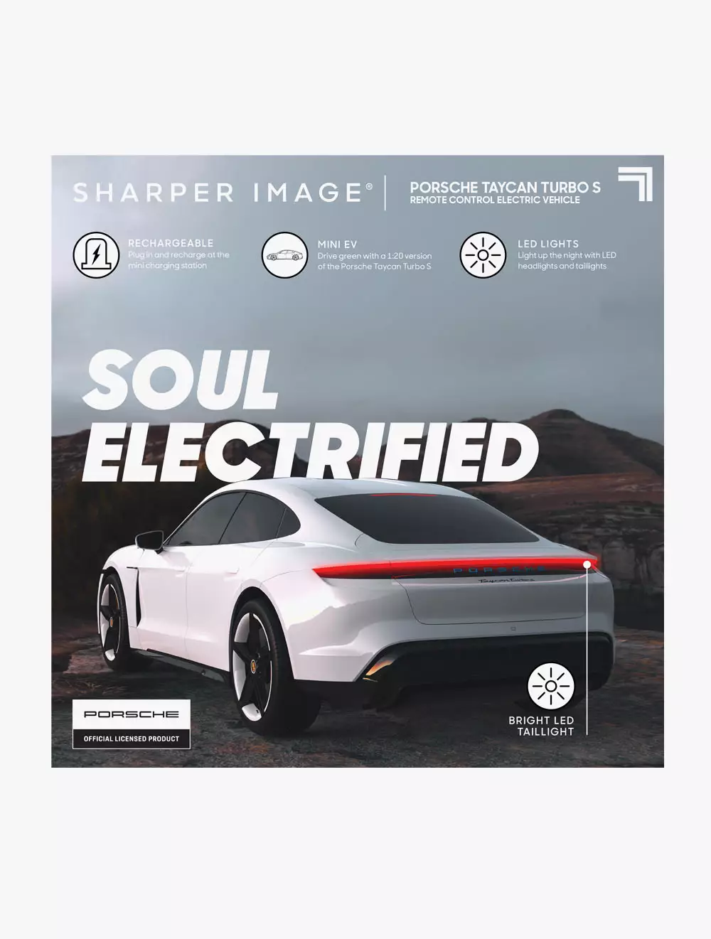 Discovery Sharper Image Toy RC Porsche Taycan Turbo S 1:20 - DCP1212010101 - Multicolor