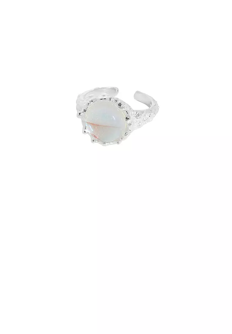 Adjustable discount moonstone ring
