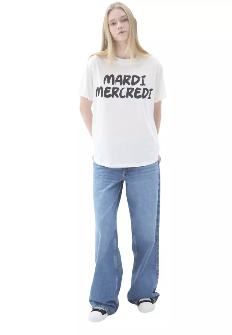 Tshirt Brush Logo - Ivory Black