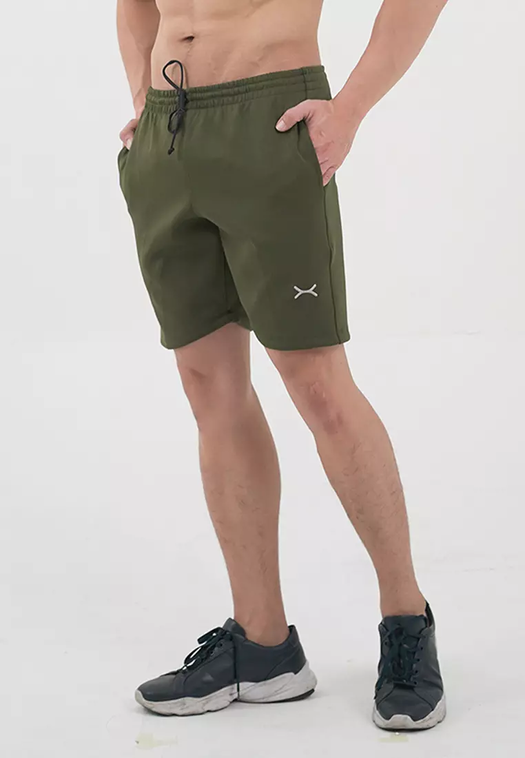 FLEXZONE Sports Short Pants Basic Marathon 2.0 Series Army Green