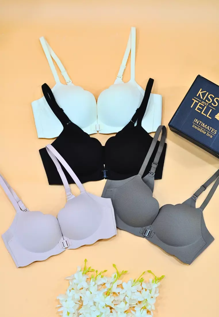 Premium Miley Double Push Up Bra in Brown