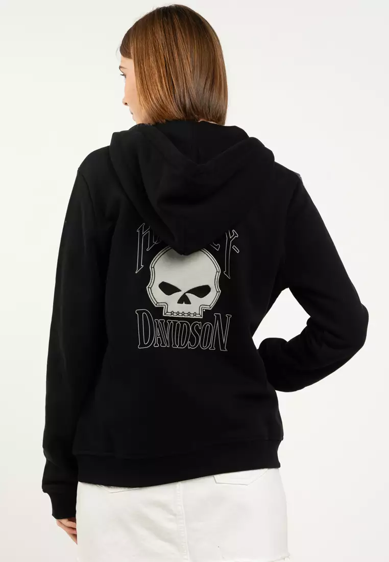 Harley-Davidson® Willie G™ Skull Full Zip Fleece Hoodie