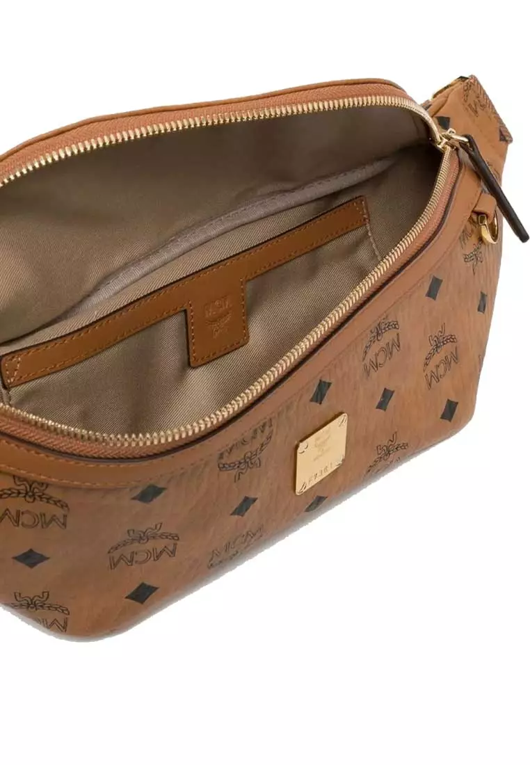 Medium Fursten Belt Bag In Visetos Cognac MMZAAFI01CO001
