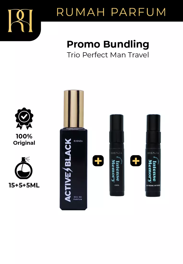 Promo Bundling - Trio Perfect Man Travel 15 ML + 5 ML + 5 ML