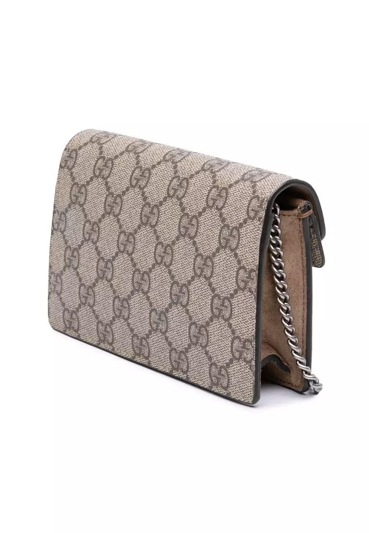 Pre-Loved Gucci Mini Gg Supreme Dionysus Crossbody