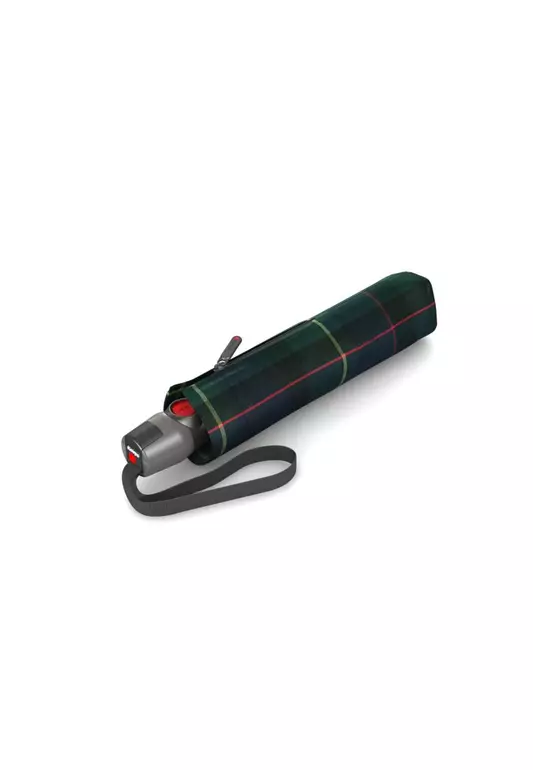 Knirps T.200 Medium Duomatic Umbrella - Check Hunter