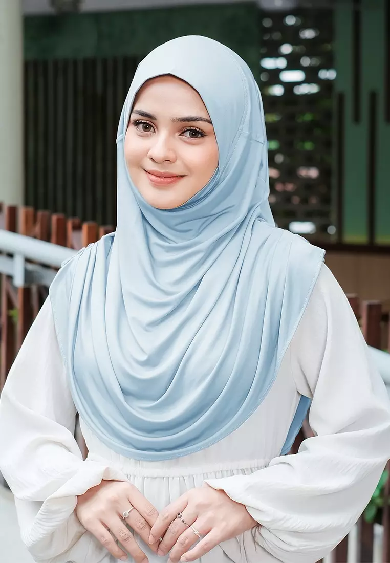 HIJAB INSTAN FATHIA - LIGHT BLUE