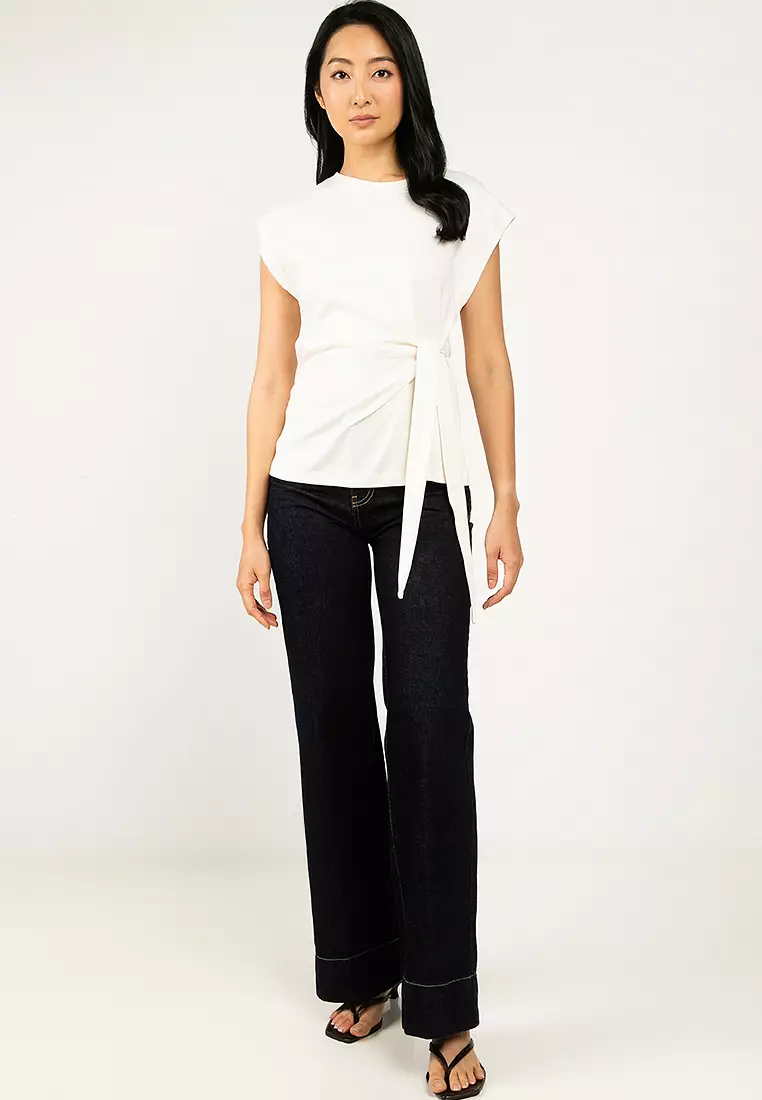 Side Tie Detail T-Shirt