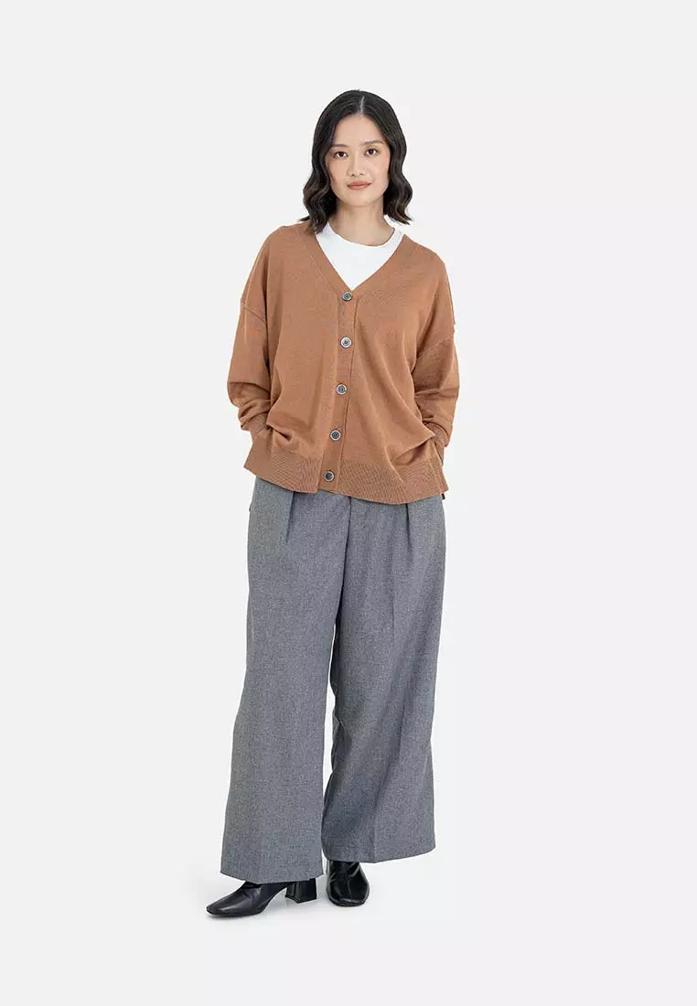 Earth Music & Ecology - Kanami Loose V-Neck Cardigan