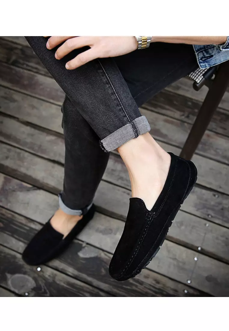 Mens casual sale suede loafers